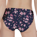 Pink Sakura Cherry Blossom Pattern Print Women's Panties
