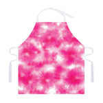 Pink Shibori Tie Dye Print Adjustable Apron