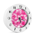 Pink Shibori Tie Dye Print Alarm Clock