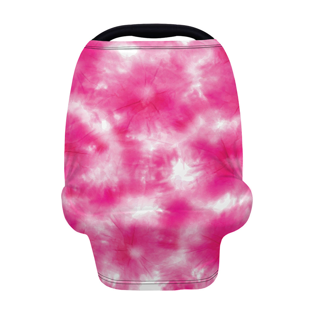 Pink Shibori Tie Dye Print Baby Seat Cover