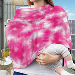 Pink Shibori Tie Dye Print Baby Seat Cover