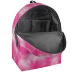 Pink Shibori Tie Dye Print Backpack