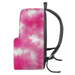 Pink Shibori Tie Dye Print Backpack