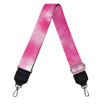 Pink Shibori Tie Dye Print Bag Strap
