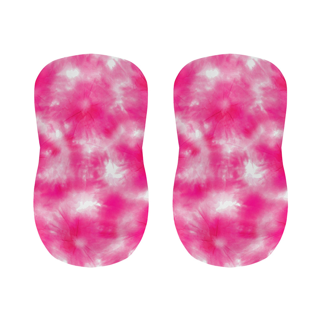 Pink Shibori Tie Dye Print Bar Stool Covers