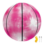 Pink Shibori Tie Dye Print Basketball