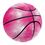 Pink Shibori Tie Dye Print Basketball