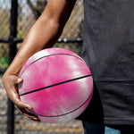 Pink Shibori Tie Dye Print Basketball