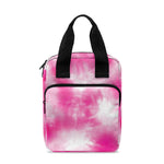 Pink Shibori Tie Dye Print Bible Tote Bag
