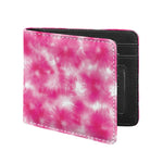 Pink Shibori Tie Dye Print Bifold Wallet
