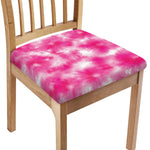 Pink Shibori Tie Dye Print Chair Cushion Cover
