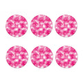 Pink Shibori Tie Dye Print Coaster Set