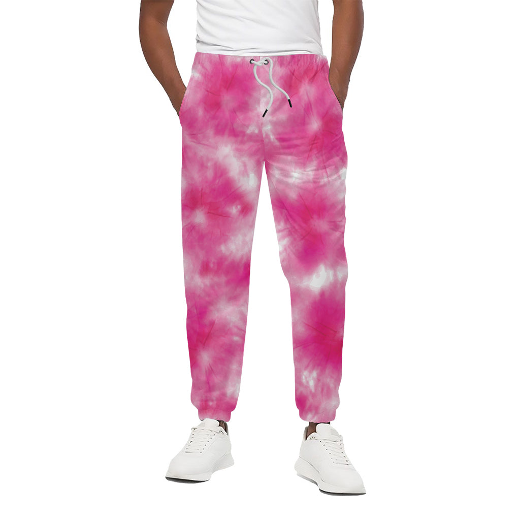 Pink Shibori Tie Dye Print Cotton Pants