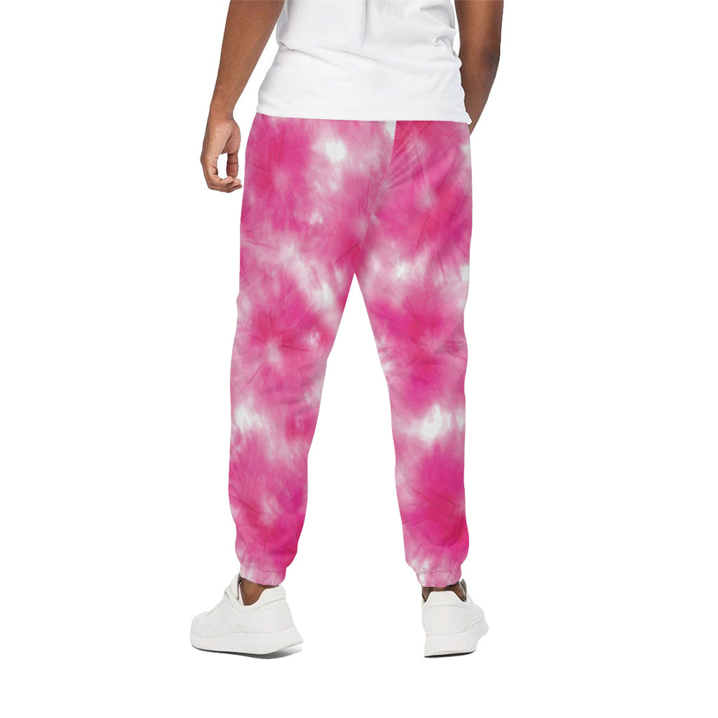 Pink Shibori Tie Dye Print Cotton Pants