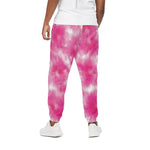 Pink Shibori Tie Dye Print Cotton Pants