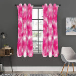 Pink Shibori Tie Dye Print Curtain