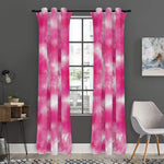 Pink Shibori Tie Dye Print Curtain