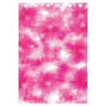 Pink Shibori Tie Dye Print Curtain