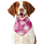 Pink Shibori Tie Dye Print Dog Bandana