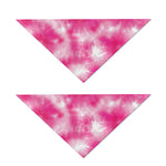 Pink Shibori Tie Dye Print Dog Bandana