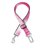 Pink Shibori Tie Dye Print Dog Seat Belt