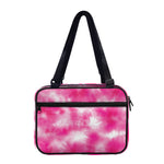 Pink Shibori Tie Dye Print Double Strap Bible Bag