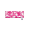 Pink Shibori Tie Dye Print Extended Mouse Pad