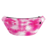 Pink Shibori Tie Dye Print Fanny Pack