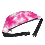 Pink Shibori Tie Dye Print Fanny Pack