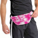 Pink Shibori Tie Dye Print Fanny Pack