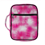 Pink Shibori Tie Dye Print Front Pocket Bible Bag