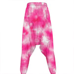 Pink Shibori Tie Dye Print Hammer Pants
