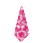 Pink Shibori Tie Dye Print Hand Towel