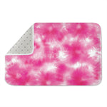 Pink Shibori Tie Dye Print Indoor Door Mat