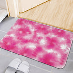 Pink Shibori Tie Dye Print Indoor Door Mat
