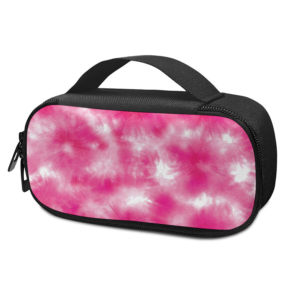 Pink Shibori Tie Dye Print Insulin Cooler Travel Case