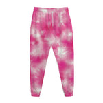 Pink Shibori Tie Dye Print Jogger Pants