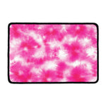 Pink Shibori Tie Dye Print Kitchen Mat