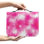 Pink Shibori Tie Dye Print Leather Bible Cover
