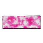 Pink Shibori Tie Dye Print Long Kitchen Mat