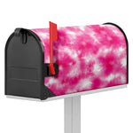 Pink Shibori Tie Dye Print Mailbox Cover