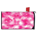 Pink Shibori Tie Dye Print Mailbox Cover