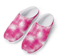 Pink Shibori Tie Dye Print Mesh Casual Shoes
