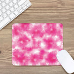 Pink Shibori Tie Dye Print Mouse Pad