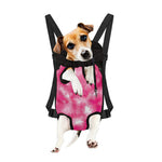 Pink Shibori Tie Dye Print Pet Carrier Backpack
