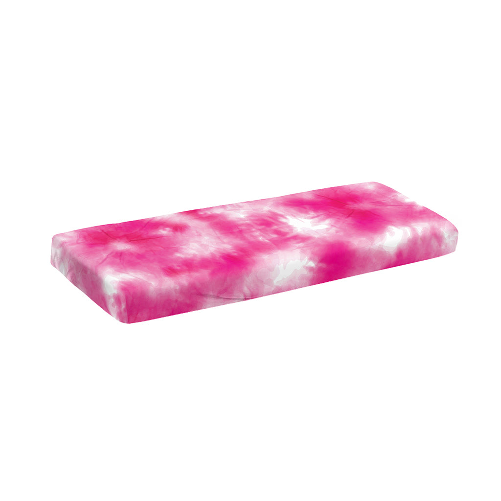 Pink Shibori Tie Dye Print Piano Keyboard Cover