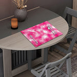 Pink Shibori Tie Dye Print Placemat
