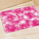Pink Shibori Tie Dye Print Polyester Doormat