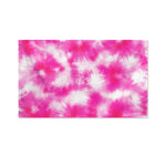 Pink Shibori Tie Dye Print Polyester Flag