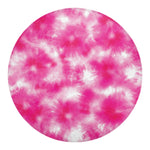 Pink Shibori Tie Dye Print Round Blanket